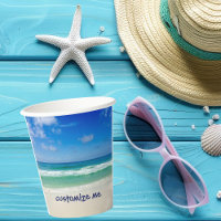 Beautiful Beach Photo Custom Seaside Wedding Party