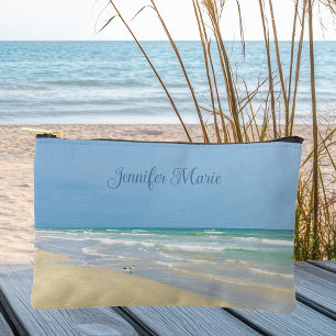 Beautiful Beach Photography Custom Coastal Accessory Pouch