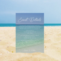 Beautiful Beach Photography Wedding Event Details