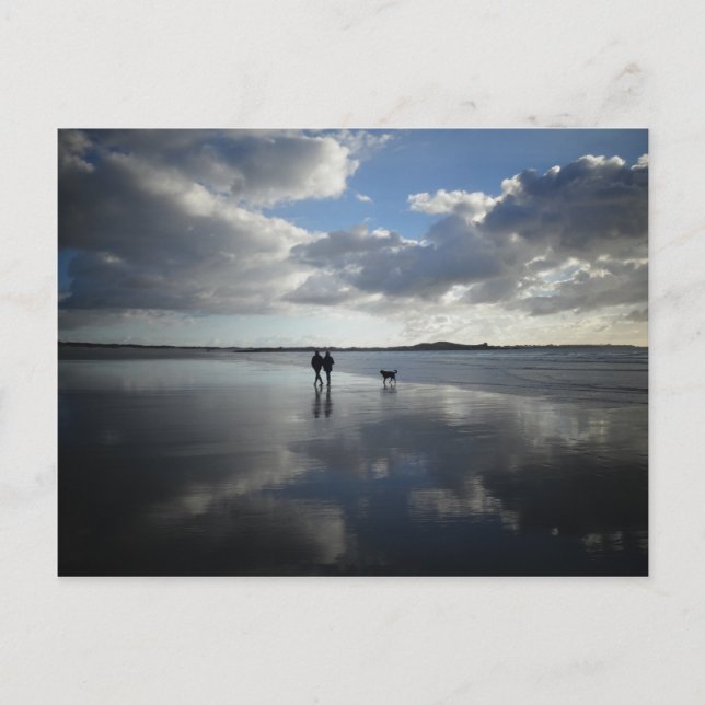 Beautiful beach scenery postcard (Front)