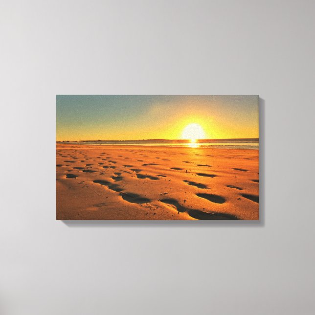Beautiful Beach Sunset Canvas Print (Front)