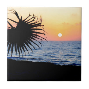 BEAUTIFUL BEACH SUNSET TILE
