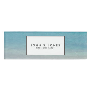 Beautiful Beach   Turks and Caicos Photo Name Tag