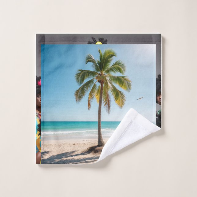 BEAUTIFUL BEACH WASH CLOTH (Wash Cloth)