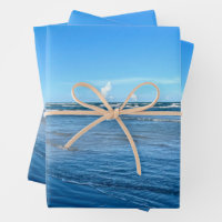 Beautiful Beach Waves Blue Sky Nature Photography
