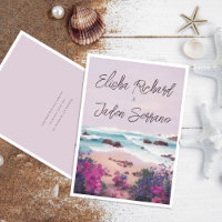 Beautiful Beach Waves Scenery Summer Wedding