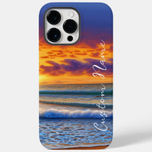 beautiful beaches and clear ocean waters sunset Case-Mate iPhone 14 pro max case