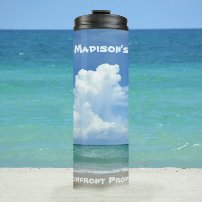 Beautiful Beachfront Property Personalised Thermal Tumbler (Creator Uploaded)