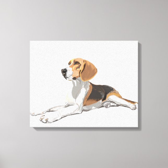 Beautiful Beagle Canvas Print (Front)