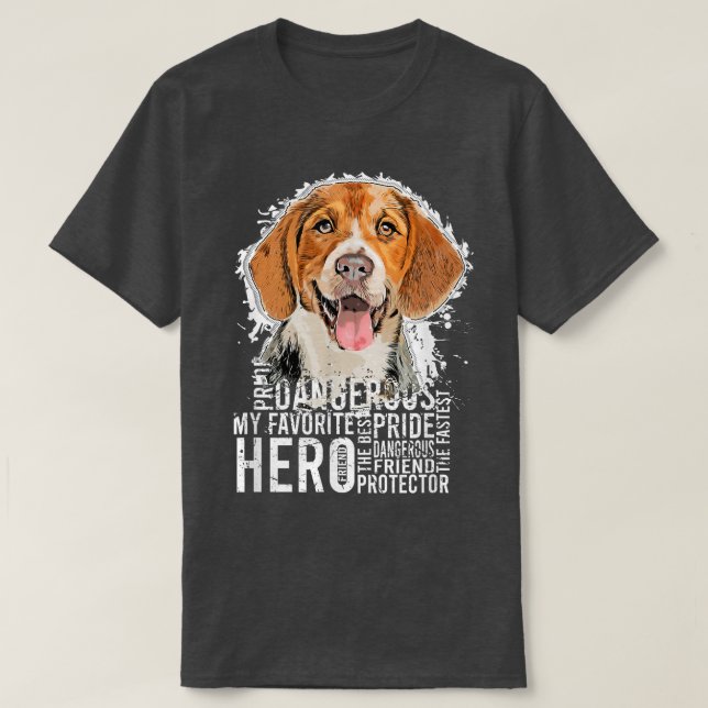 Beautiful beagle dog  T-Shirt (Design Front)