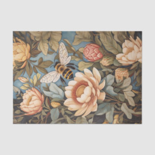 Beautiful Bee In Protea Flowers Garden Tissue Paper