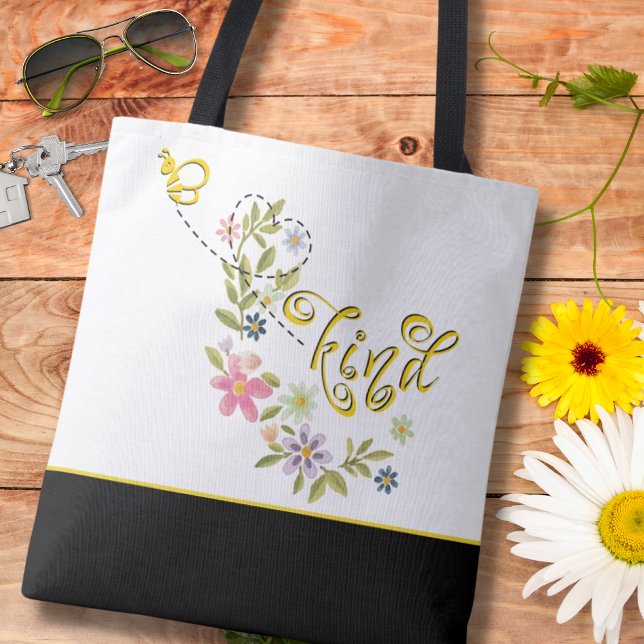 Beautiful Bee Kind Tote Bag (Creator Uploaded)