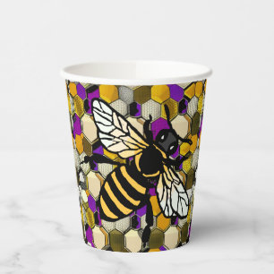 Beautiful Bee Paper Cups