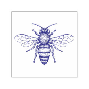 Beautiful Bee Scrapbooking Self-inking Stamp