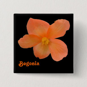 Beautiful Begonia Customizable Button