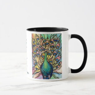 Beautiful Being  Tiffany Peacock Mug Fine Art