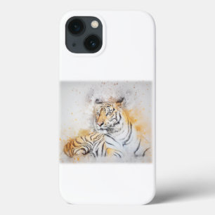 Beautiful Bengal Tiger Painting iPhone 13 Case