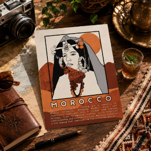 Beautiful Berber Woman of Marrakech Morocco Postcard