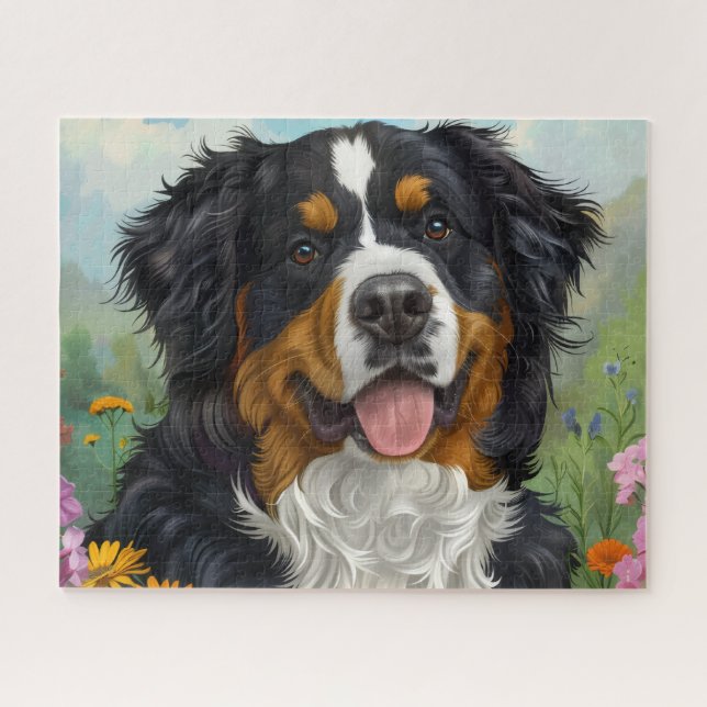 Beautiful Bernese Mountain Dog Jigsaw Puzzle (Horizontal)