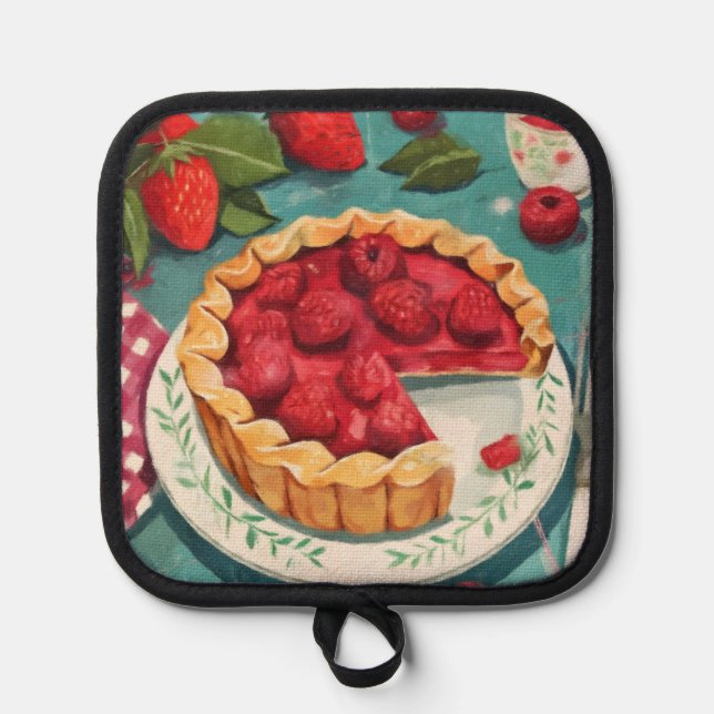 Beautiful Berry Pie Pot Holder (Front)