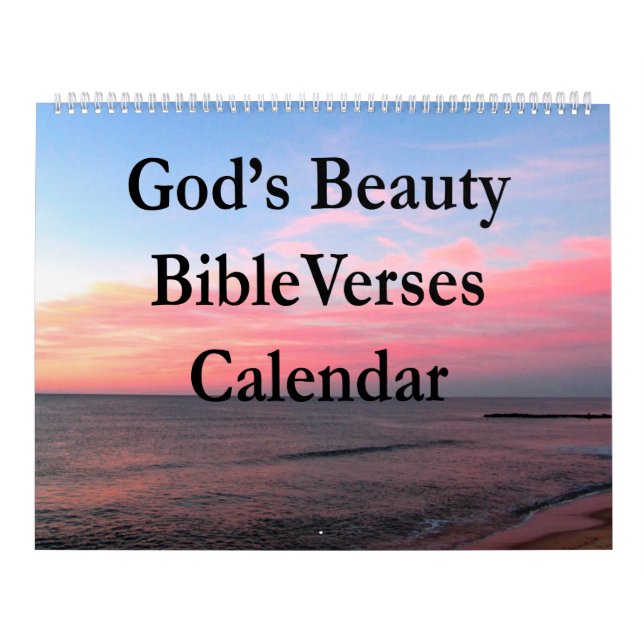 BEAUTIFUL BIBLE AND SCRIPTURE QUOTES CALENDAR (Cover)