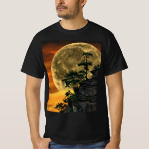 Beautiful Big Full Moon Night - Drawing Different  T-Shirt