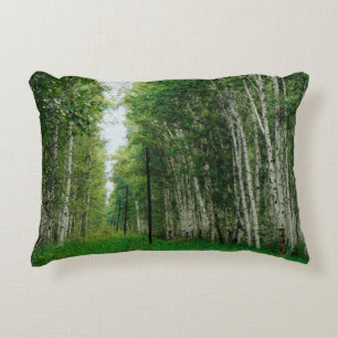 Beautiful Birch Tree Forest Decorative Cushion