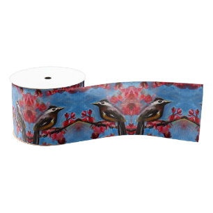 Beautiful Bird Art Grosgrain Ribbon