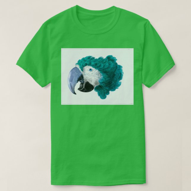 Beautiful bird green parrot T-Shirt (Design Front)