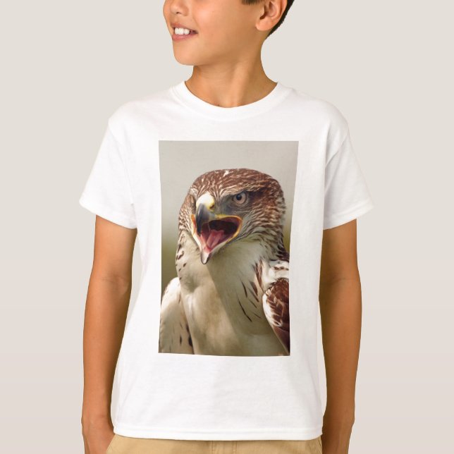 Beautiful Bird of Prey Kids Tee Shirt (Front)