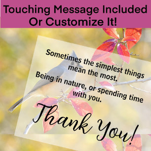 Beautiful Bird Photo   Close-up   Heartfelt Card