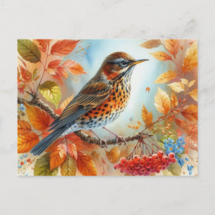 Beautiful Birds Summer Landscape 9 Postcard