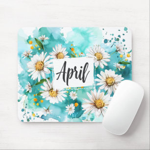 Beautiful Birth Month Flowers/April Mouse Pad