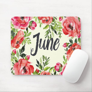 Beautiful Birth Month Flowers/June Mouse Pad