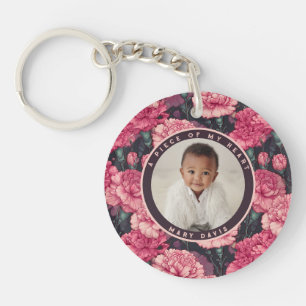 Beautiful Birthday Gifts For Dad Carnation Flower Key Ring