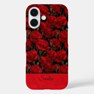 Beautiful Birthday Party Carnation Flower Name iPhone 16 Case