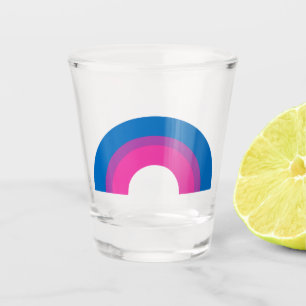 Beautiful Bisexual Pride Flag Rainbow Black Shot Glass