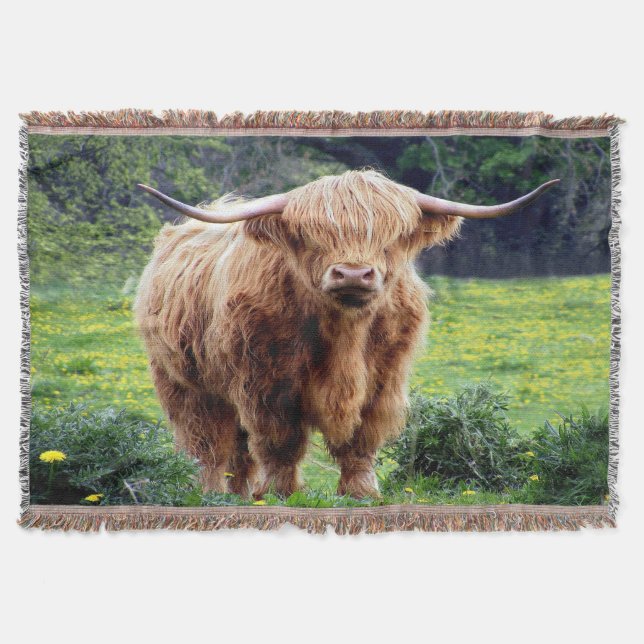 Beautiful Bison Throw Blanket (Front)