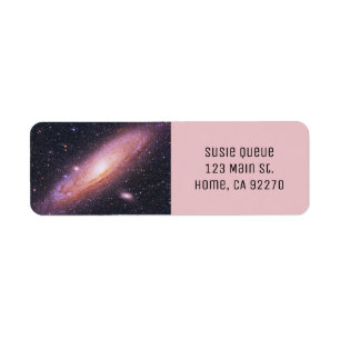 Beautiful Black and Mauve Galaxy Universe