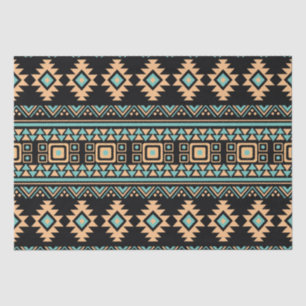 Beautiful black and pastel blue aztec tissue paper