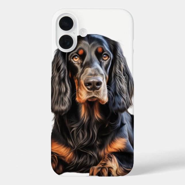 BEAUTIFUL BLACK AND RED GORDON SETTER DOG Case-Mate iPhone CASE (Back)