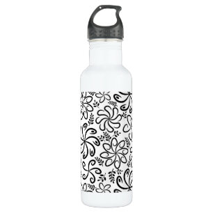 Beautiful black and white 710 ml water bottle