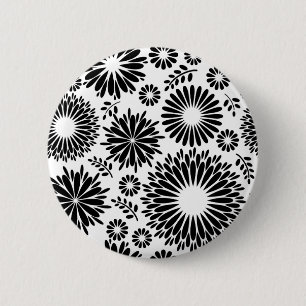 Beautiful black and white Button