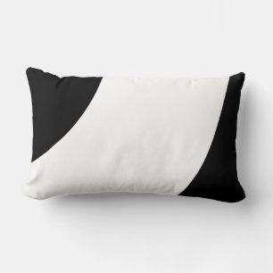Beautiful Black and White Lumbar Cushion