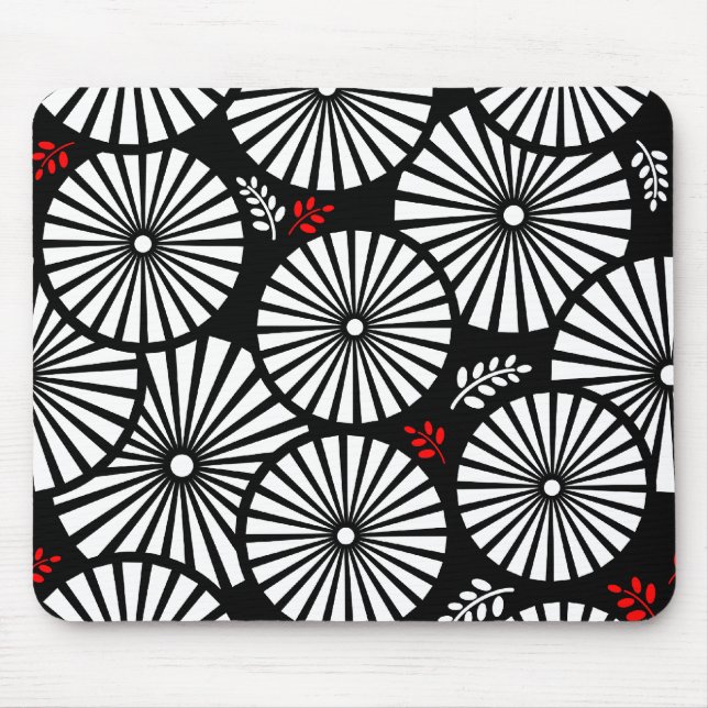 Beautiful black and white mousepad (Front)