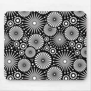 Beautiful black and white mousepad