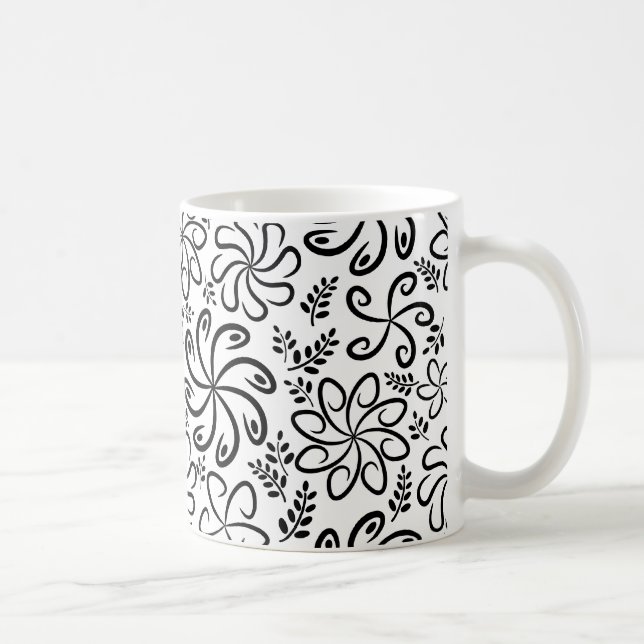 Beautiful black and white Mug (Right)