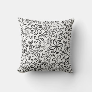 Beautiful black and white Pillow
