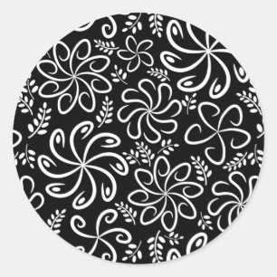 Beautiful black and white Sticker