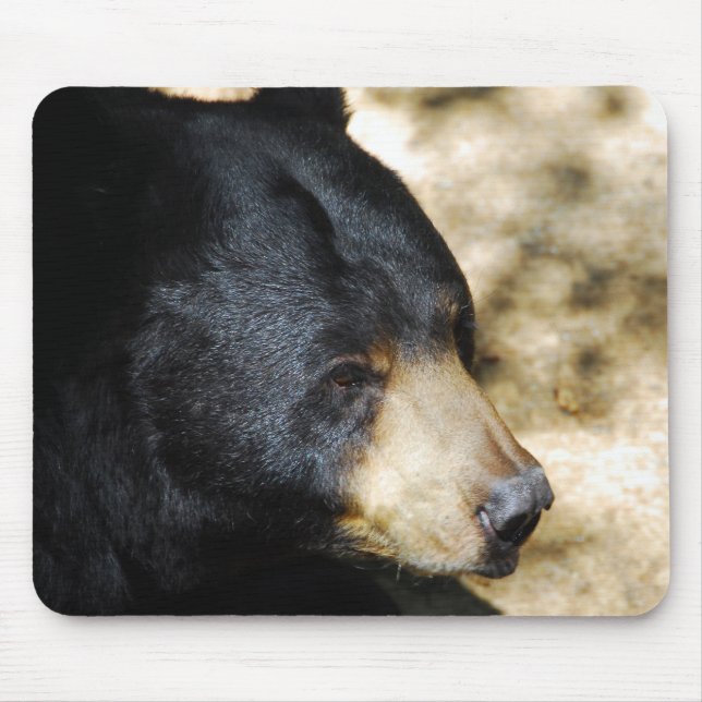 Beautiful Black Bear Mouse Pad (Front)